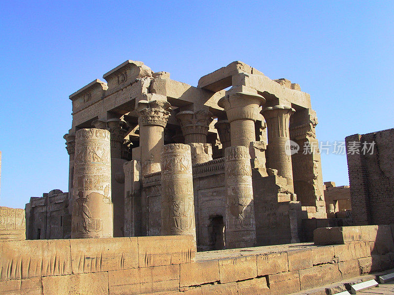 埃及。Kom Ombo, Sobek and Haroeris (Horus)神庙